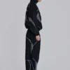 Zwarte Vapor-joggingbroek met panelen