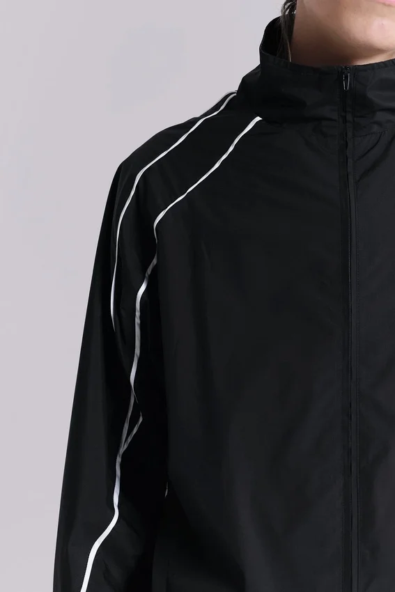 Zwarte Vapor-trainingsjas voor Tops