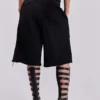 Zwarte, verweerde Monster-short