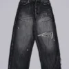 Zwarte, verweerde XL Colossus Jeans