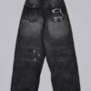Zwarte, verweerde XL Colossus Jeans