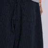 Zwarte XL Colossus Jeans met fijne streep