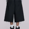 Zwarte XL Goliath baggy-short met studs