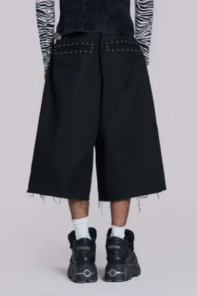 Zwarte XL Goliath baggy-short met studs