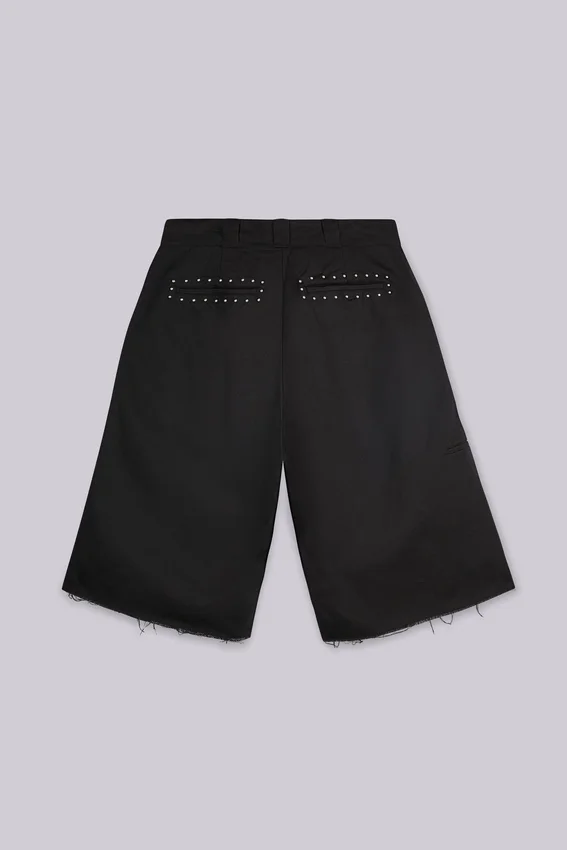 Zwarte XL Goliath baggy-short met studs