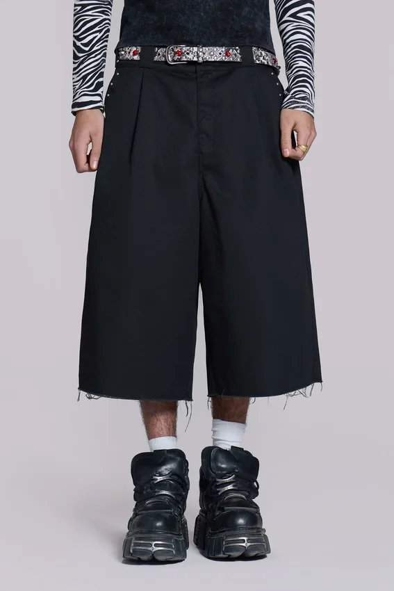 Zwarte XL Goliath baggy-short met studs