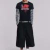 Zwarte XL Goliath baggy-short met studs
