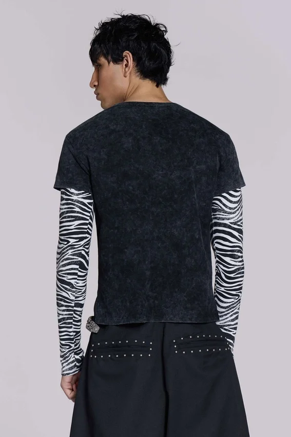 Zwarte XL Goliath baggy-short met studs